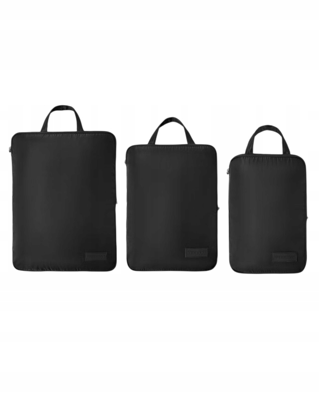 Zestaw kompresyjnych organizerów podróżnych Puccini ZOK-1 Czarny Do walizki