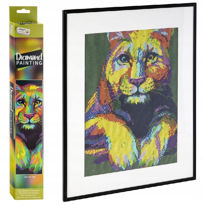 Diamond Painting Haft Diamentowy Mozaika 40X50 Lew