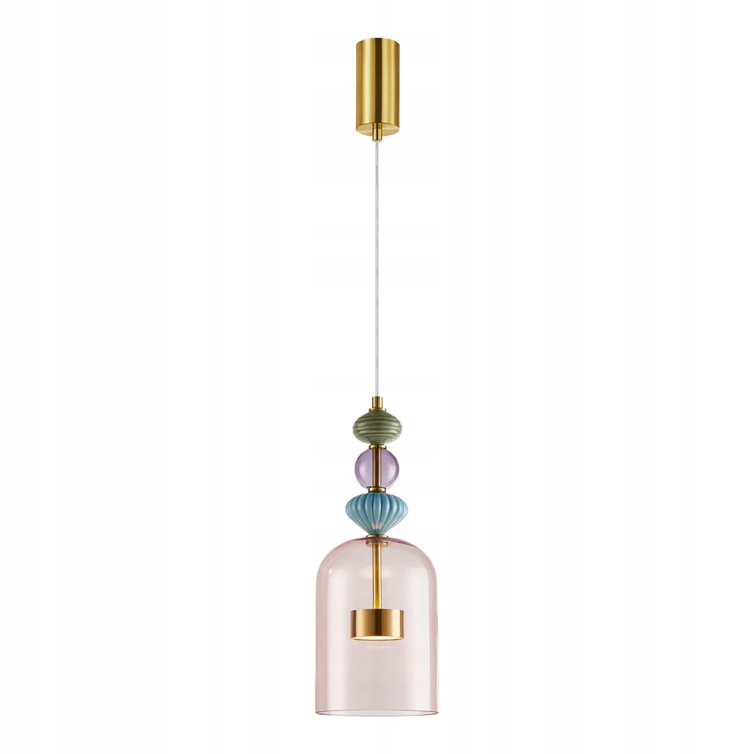 Závesná Led lampa 12W Milagro Arte Viacfarebná Sklo Kov 3000K