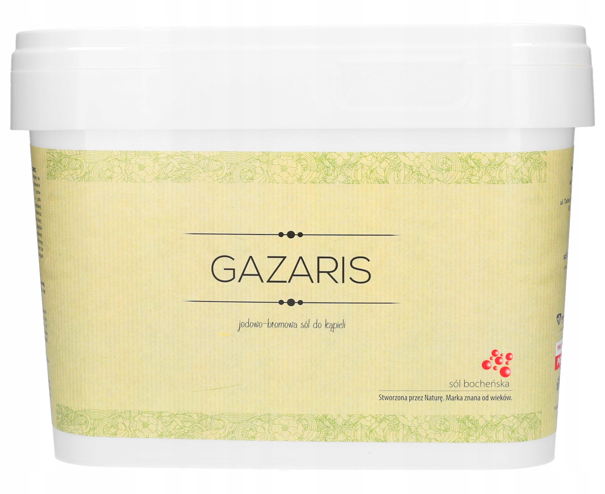 SÓL BOCHEŃSKA DO KĄPIELI LECZNICZA GAZARIS 15kg Marka Gazaris