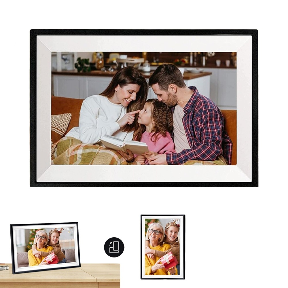 Rámeček Na Fotografie Digitální Dotykový Displej Aplikace Frameo WiFi 15,6" 32GB