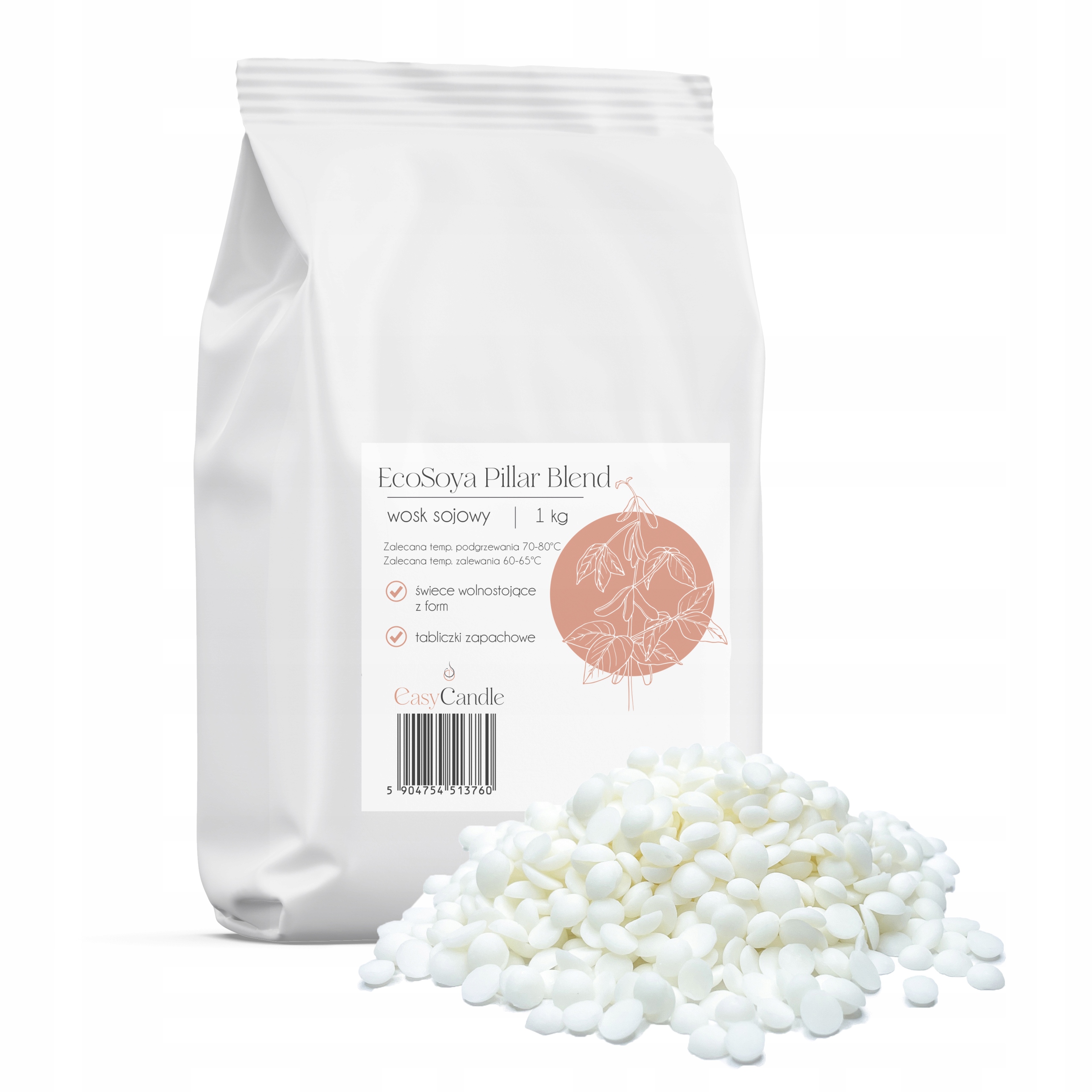 

Wosk sojowy Pillar Blend do świec z form 1 kg