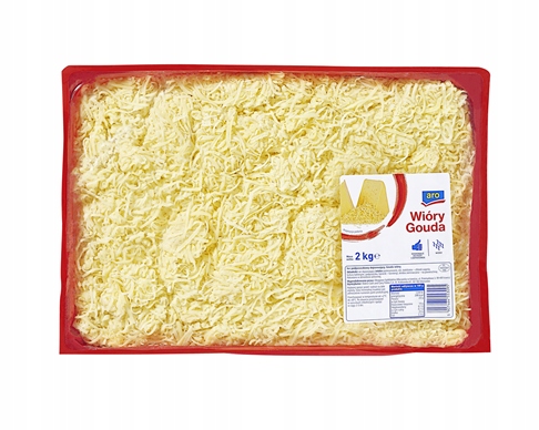 aro Sýr Gouda hobliny 2 kg Ideální pro pizzu a zapékání Velké balení