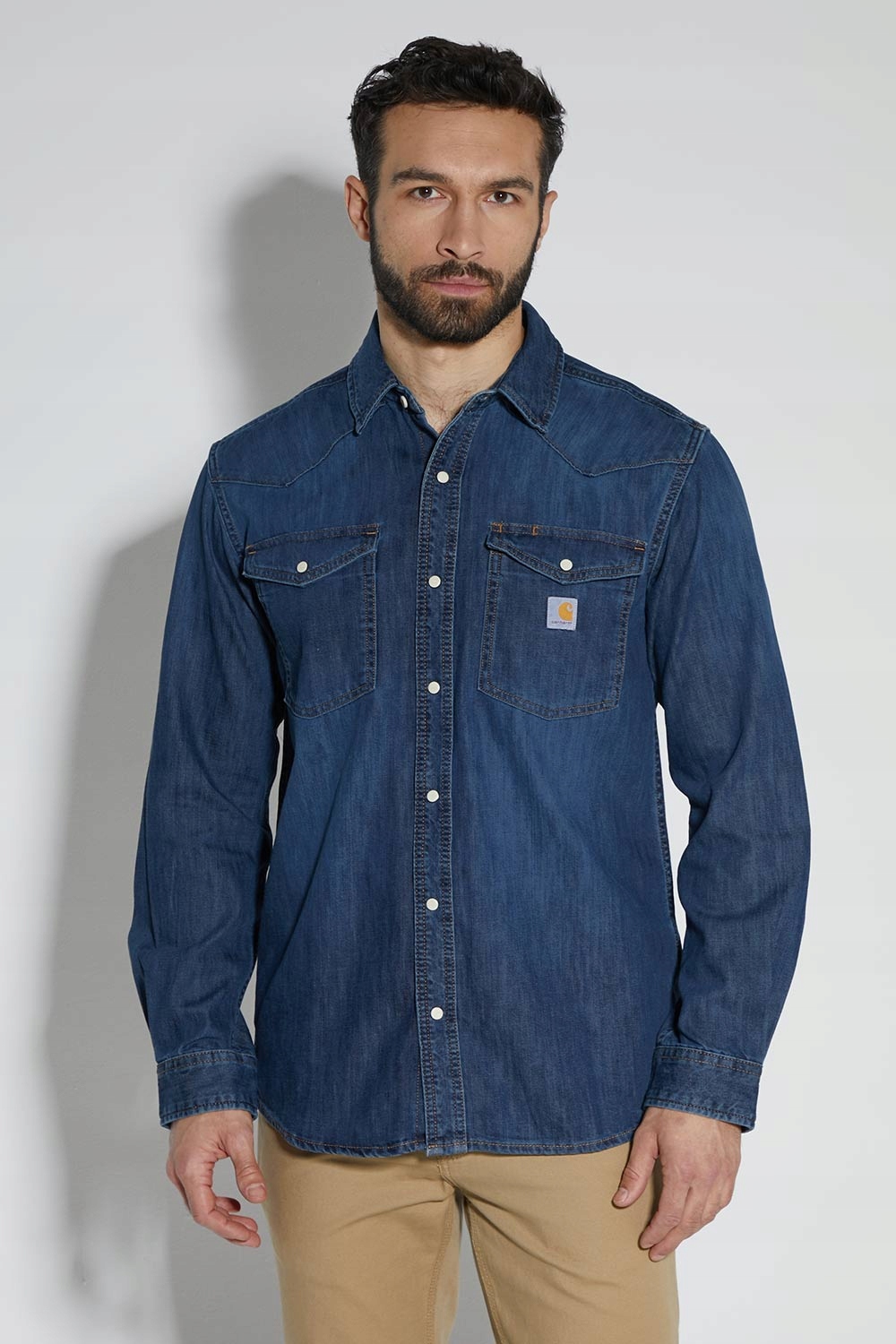 Košile Carhartt Montana Denim Relaxed Ls