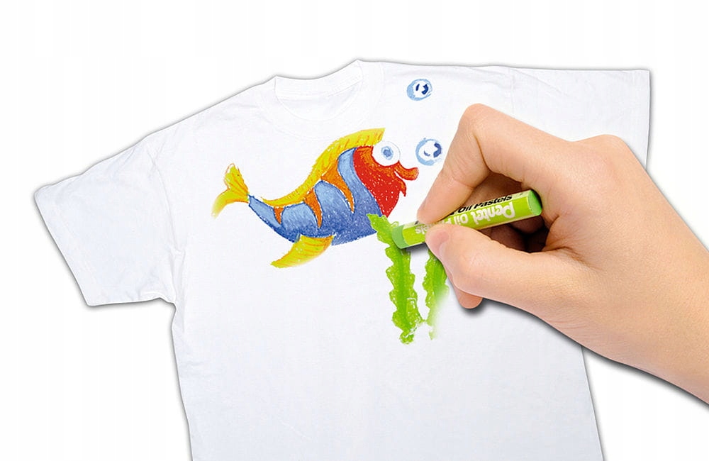 Pastele do TKANIN Pentel + koszulka i długopis żel Płeć chłopcy