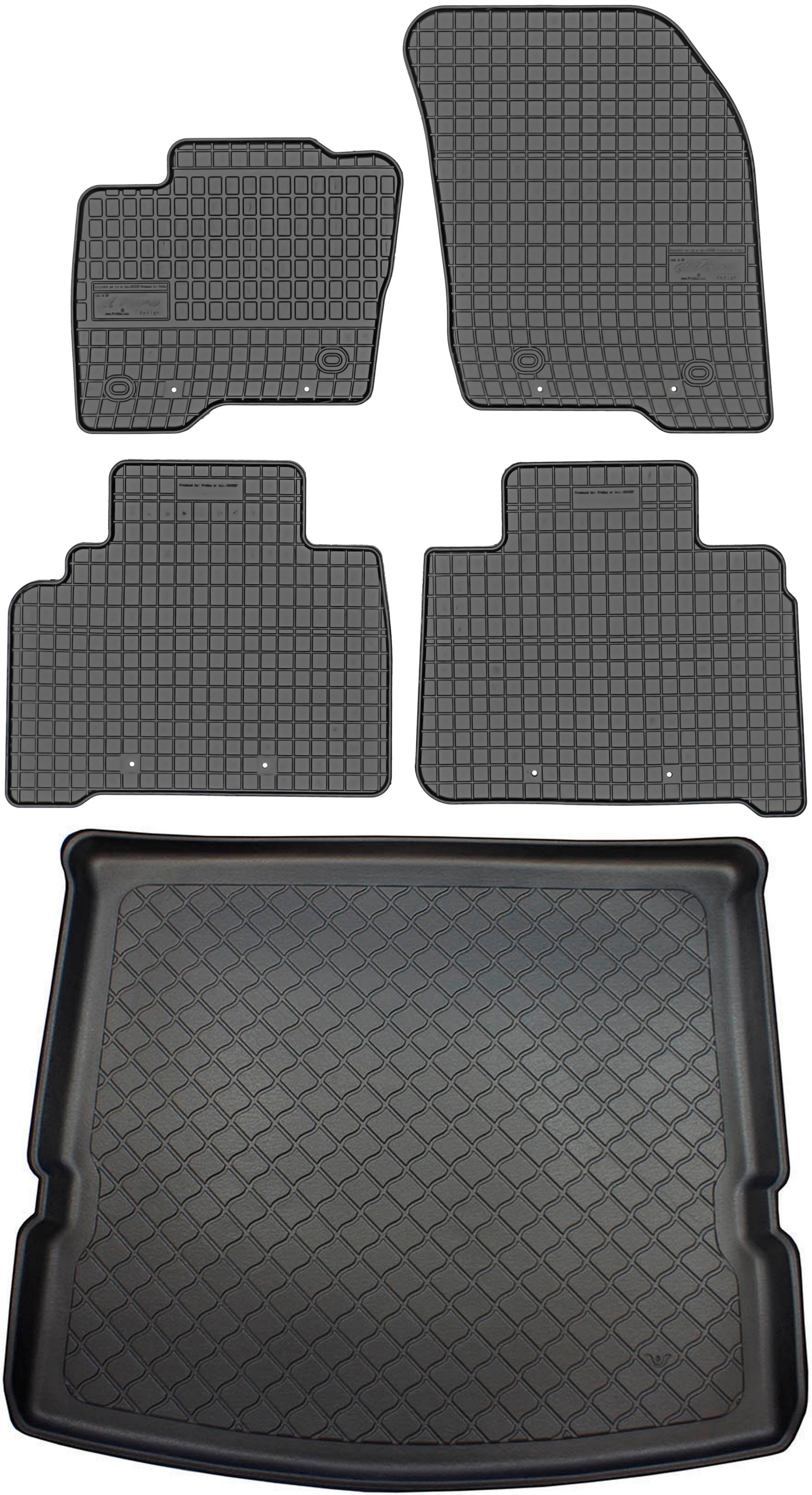 Ford S-Max II Minivan 7os 2015- Koberce s rohožou