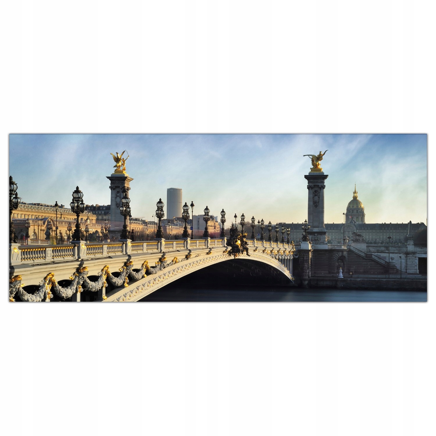 

Obraz na szkle Foto Pont Alexandre Paryż 125x50