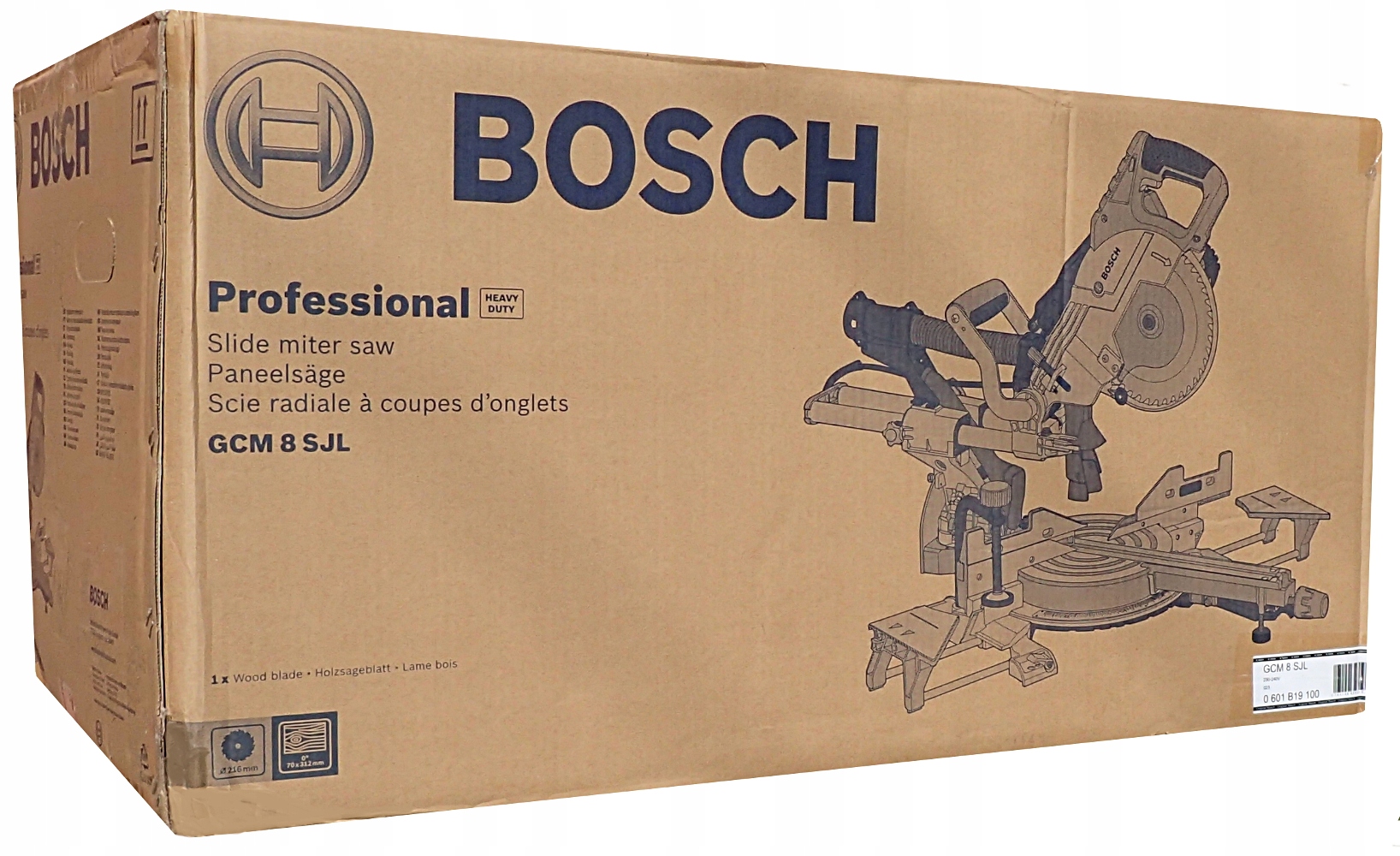 Pila Pokosová Pila Pokosová pila s posuvem Bosch Gcm 8 Sjl 1600W