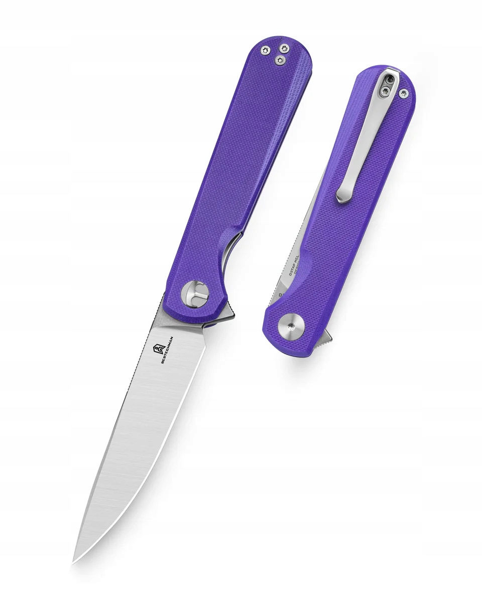 Lehký nůž Edc Bestechman Flick flipper Ocel D2 od společnosti Ostap Hel