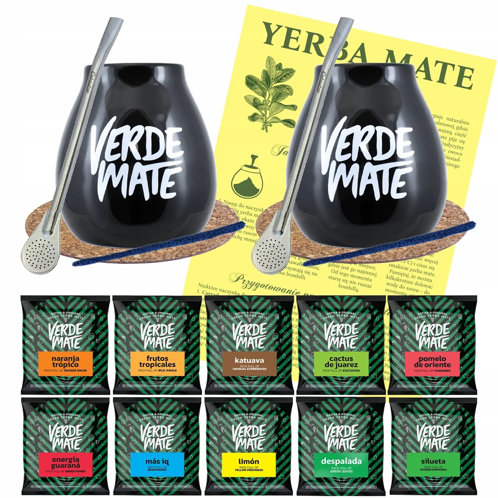 Levně Startovací sada Yerba Mate Pro Dva tykve a bombilla 10x50g 500g