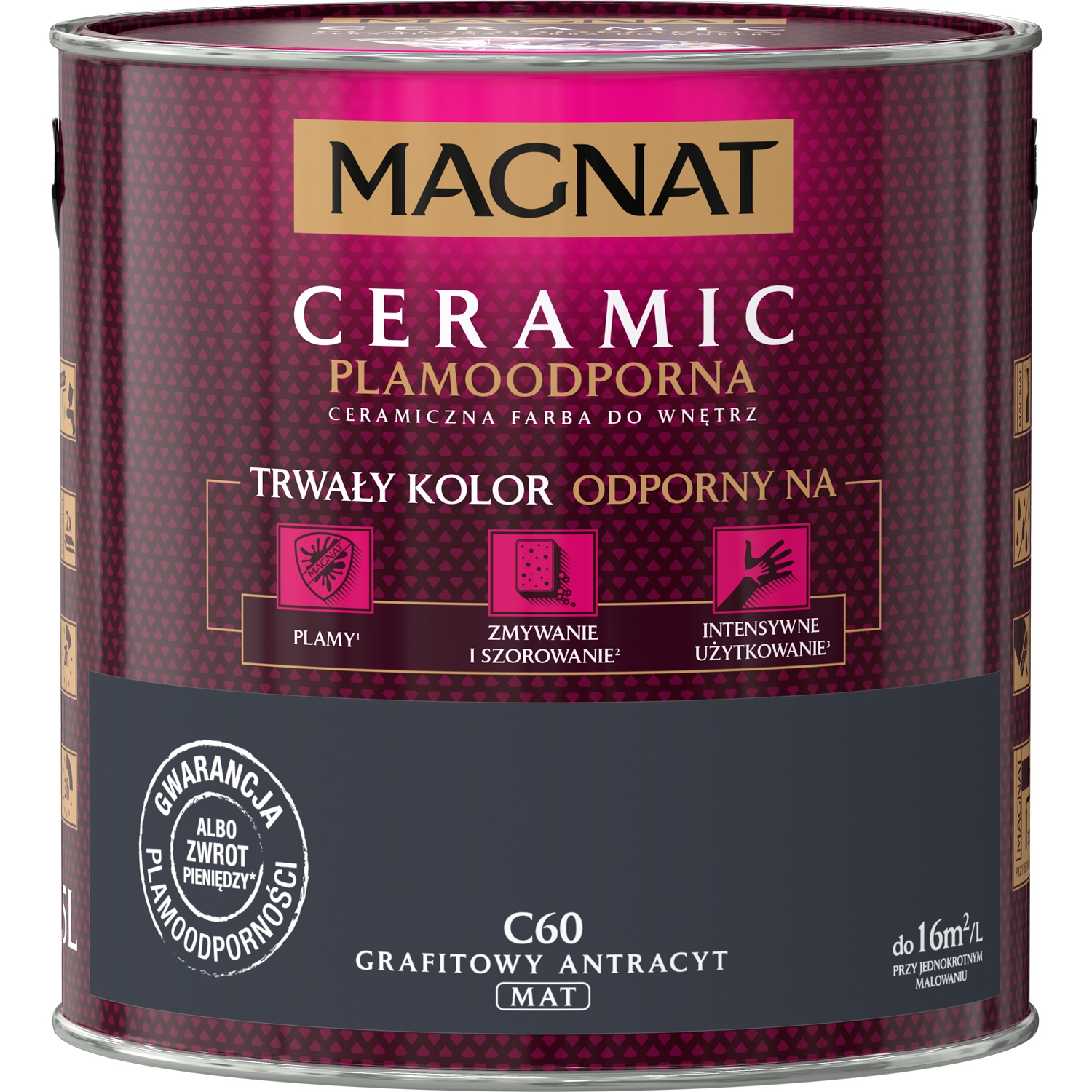 

Farba Magnat Ceramic C60 Grafitowy Antracyt 5L