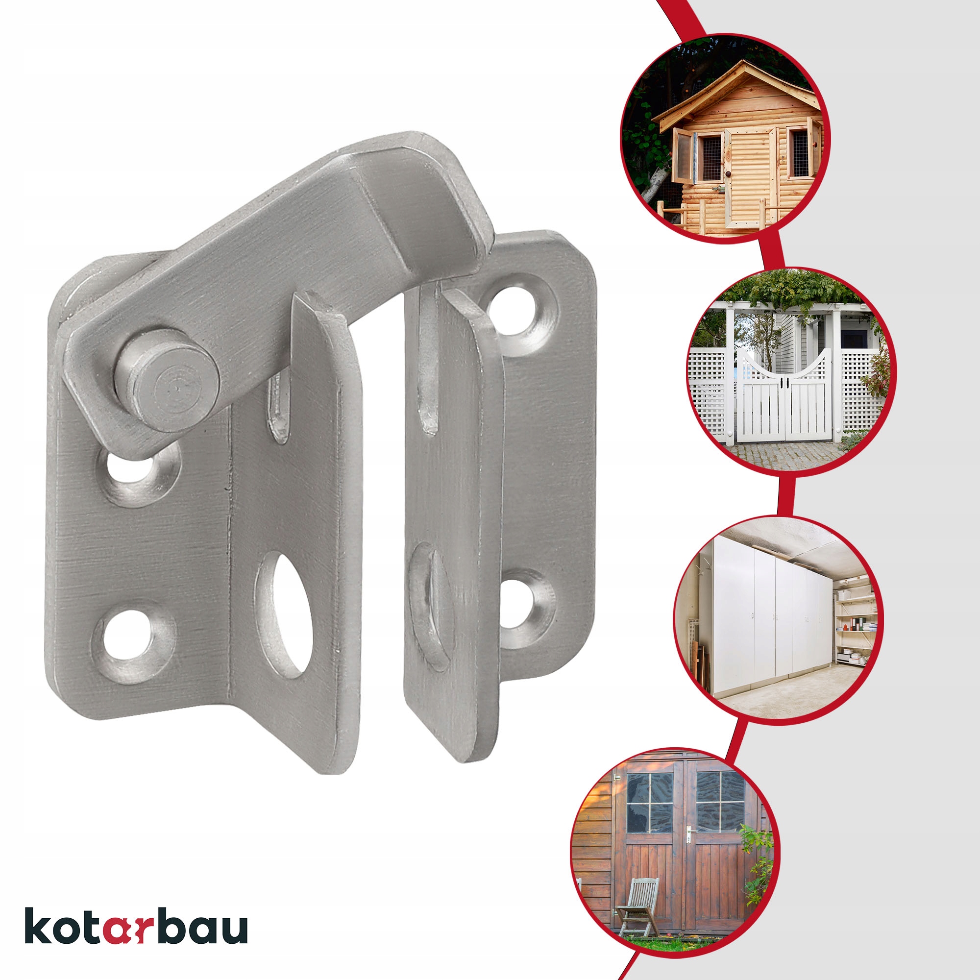 ZASUWKA DRZWIOWA STALOWA WRZECIĄDZ SKOBEL INOX 40X45 ZAMKNIĘCIE DRZWI MEBLI Rodzaj zamka zasuwy