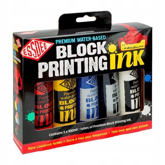 Essdee sada inkoustů na linoryt Premium 5x100 ml.