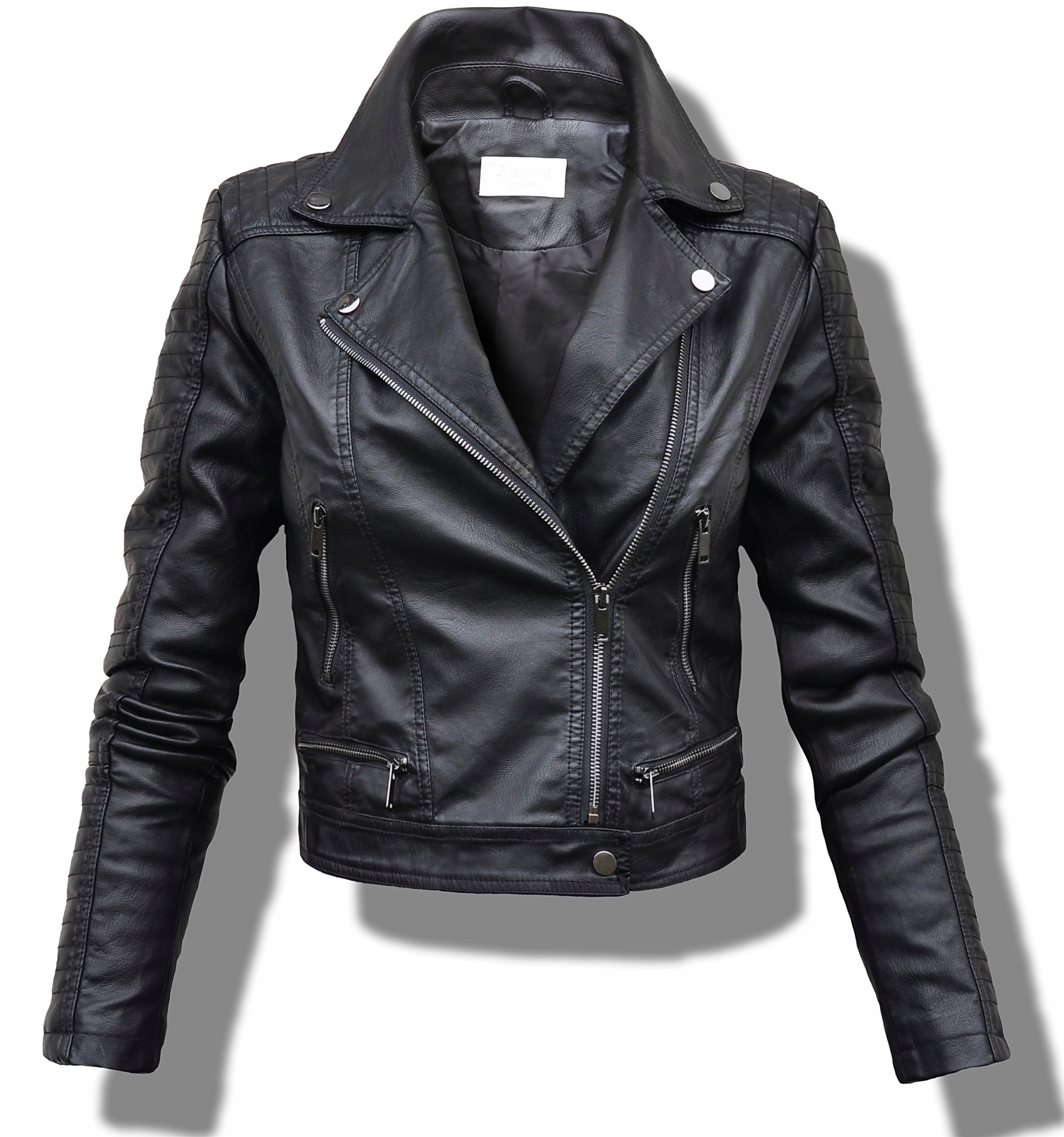 # HM38 _ RAMONESKA _ klasyczna _ SKÓRA KURTKA __ M Długość do bioder