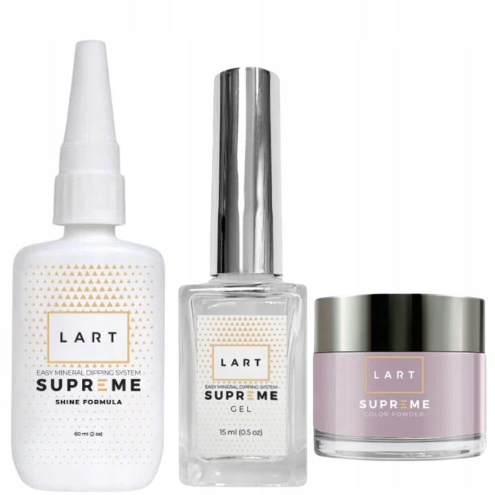 Sada na titanovou manikúru Milky Lilac je ideální pro domácí použití Lart Supreme