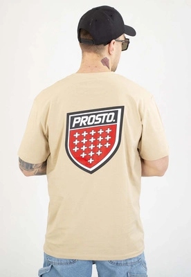 Tričko Prosto Big Shield béžové