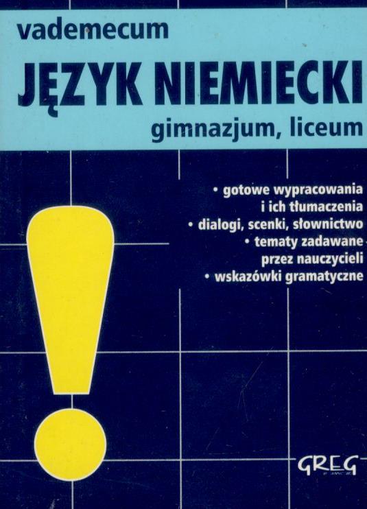 

Mini Vademecum Język Niemiecki Liceum Ściąga Greg