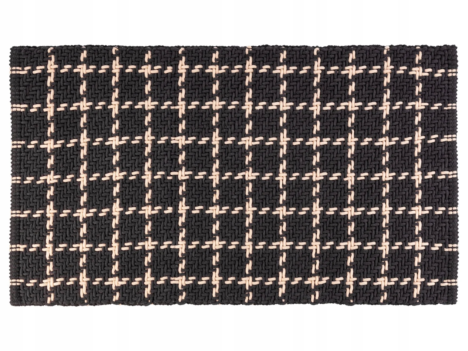 Livarno koberec Rozměry: 60 x 100 cm šířka x délka černá béžová mřížka