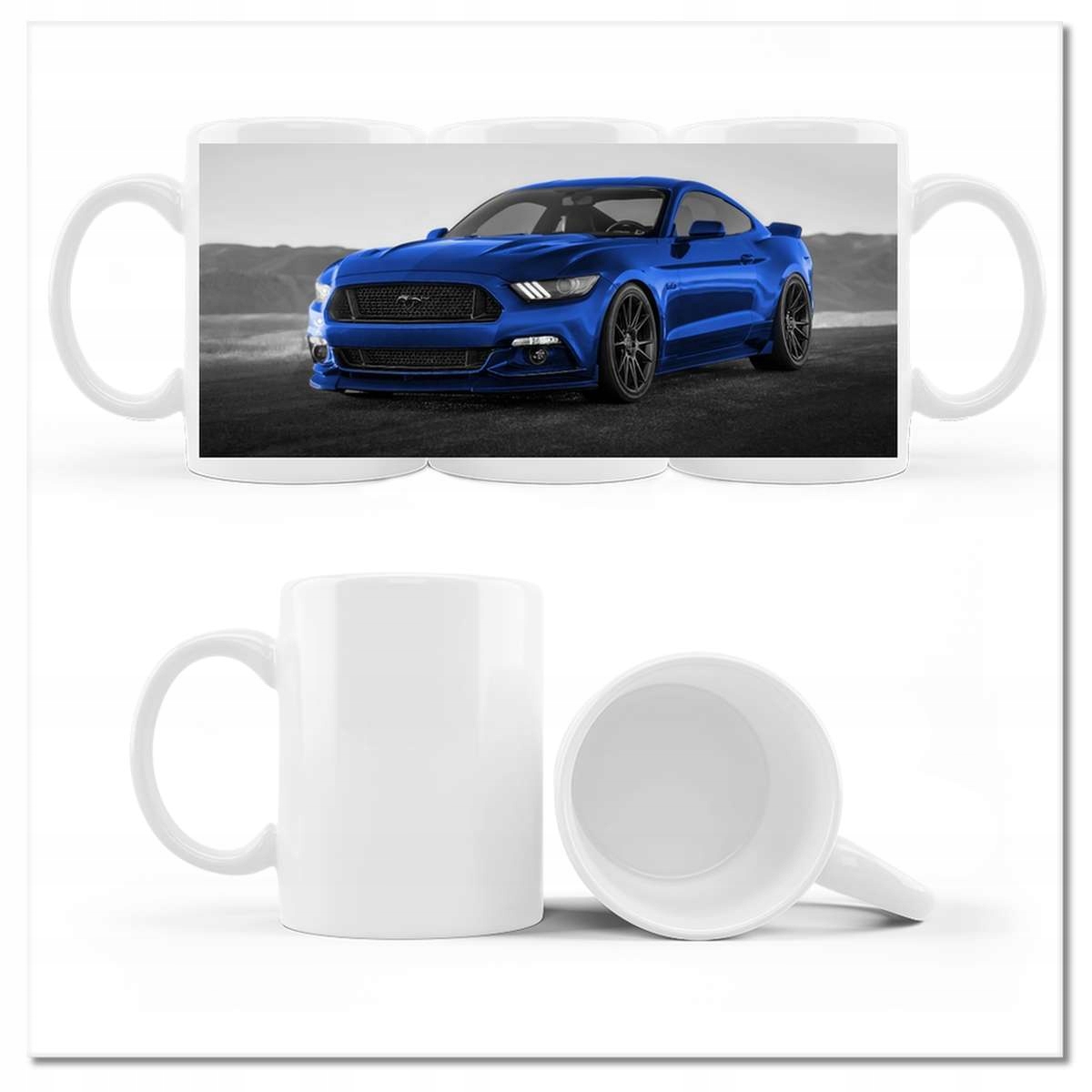 

Kubek z nadrukiem Niebieski Ford Mustang