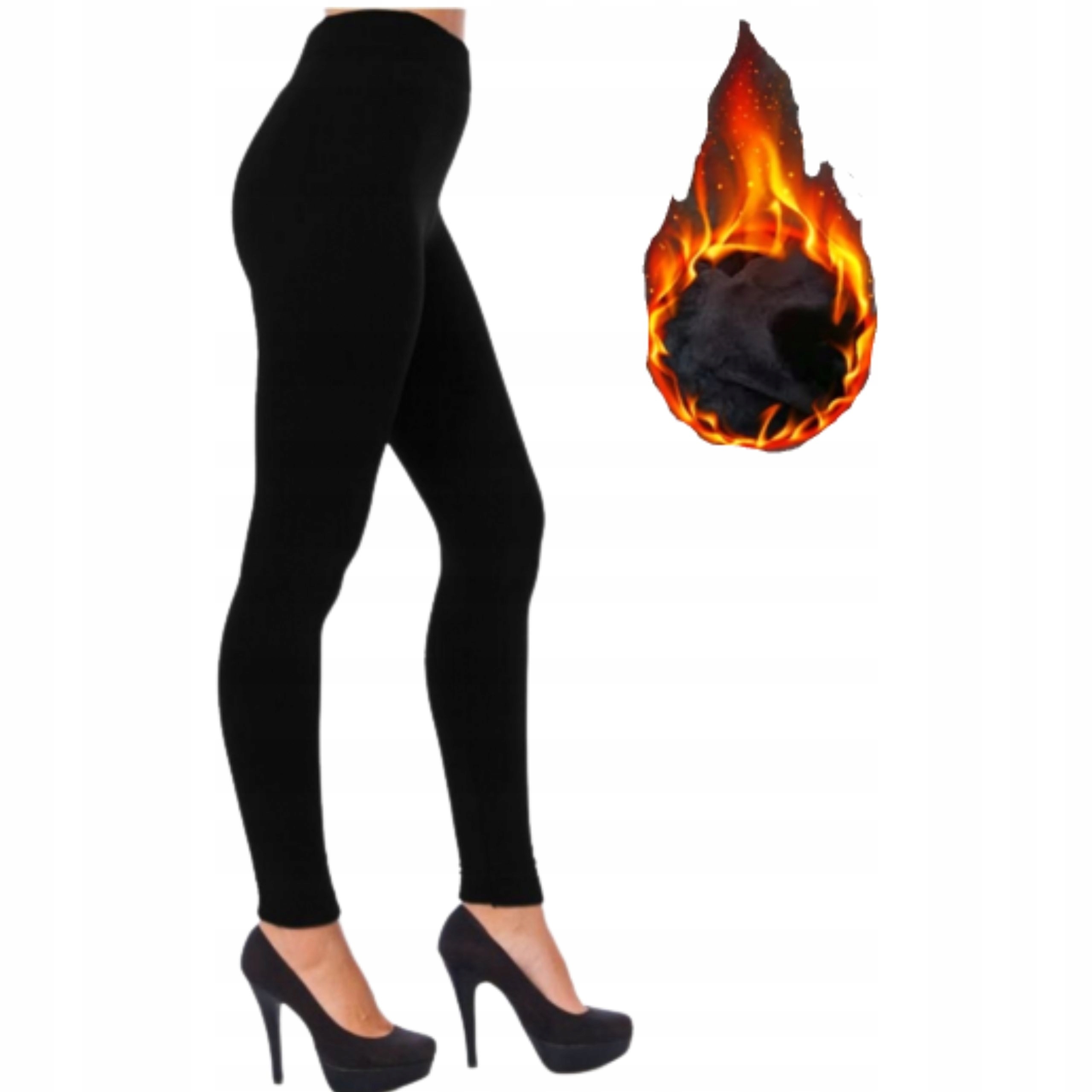 

1x Ocieplane Legginsy Damskie Grube M/L Leginsy