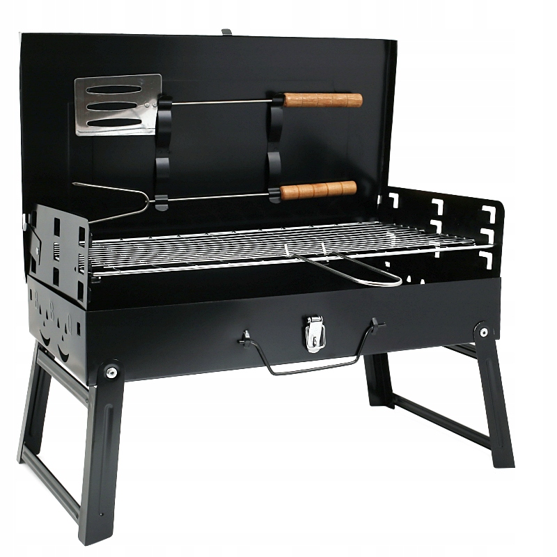 Grill Turystyczny Walizka Składany Solidny 43x23cm