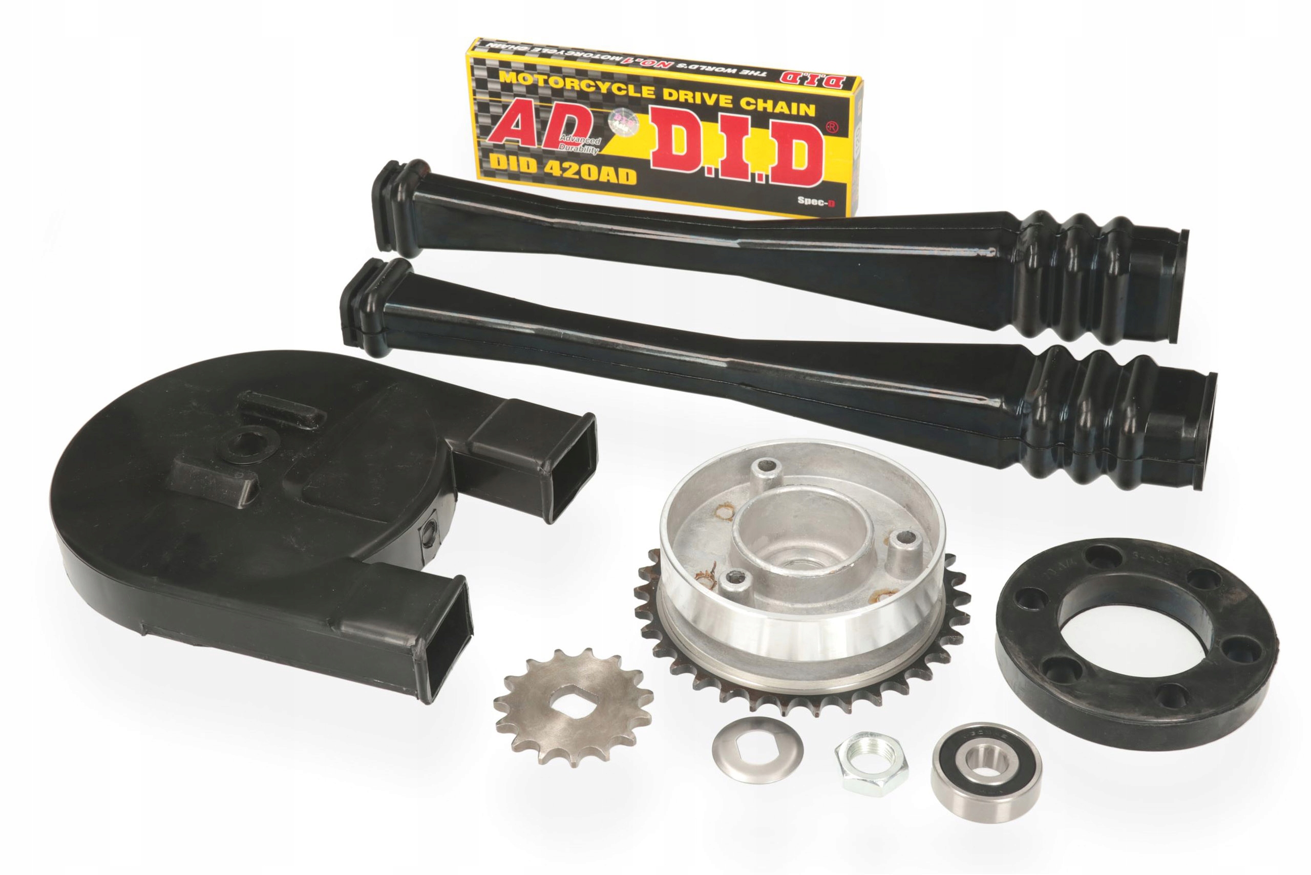 SIMSON S51 ZEBATKA PRZOD TYL LANCUCH DID OSLONA