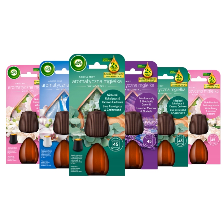 Air Wick Essential Mist náplň do osvěžovače MIX vůní 20 ml x 6