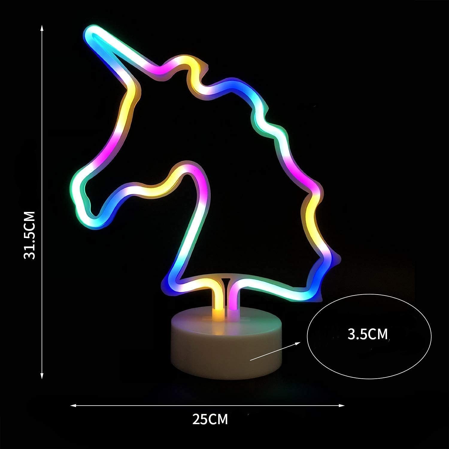 NEON Led Lampka JEDNOROŻEC USB/BATERIE na PREZENT Rodzaj lampka