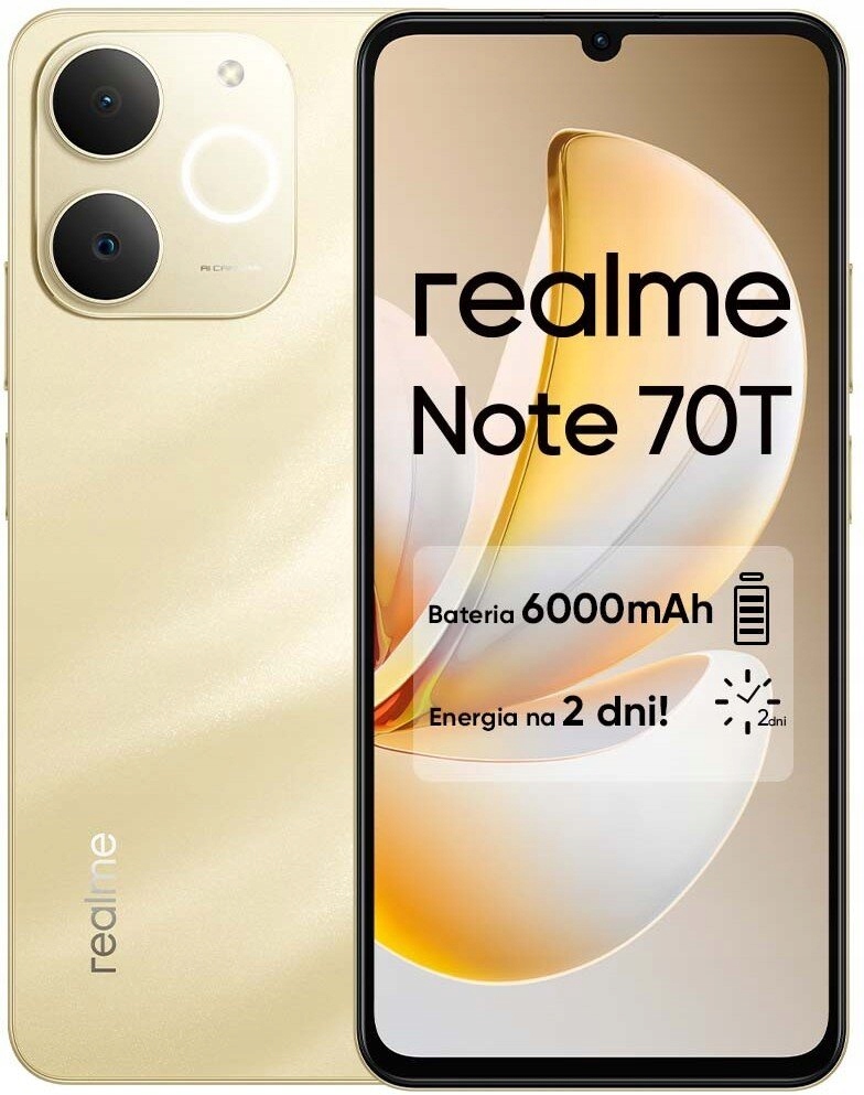 Realme Note 70T 4GB/64GB 6000mAh 6,74" 1600x720 90Hz 13Mpix