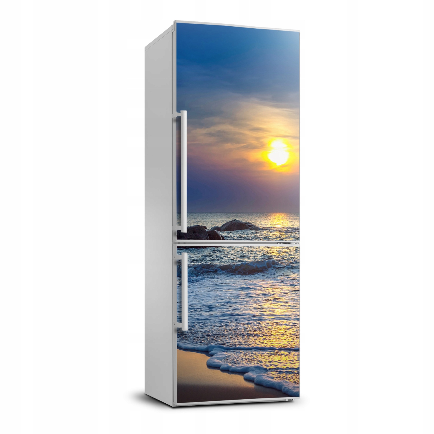 

Naklejka fototapeta na lodówkę Zachód słońca plaża