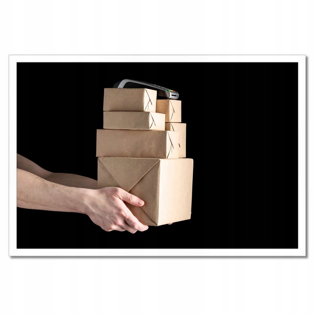 Plakáty v rámu 60x40 Předávání balíků papír