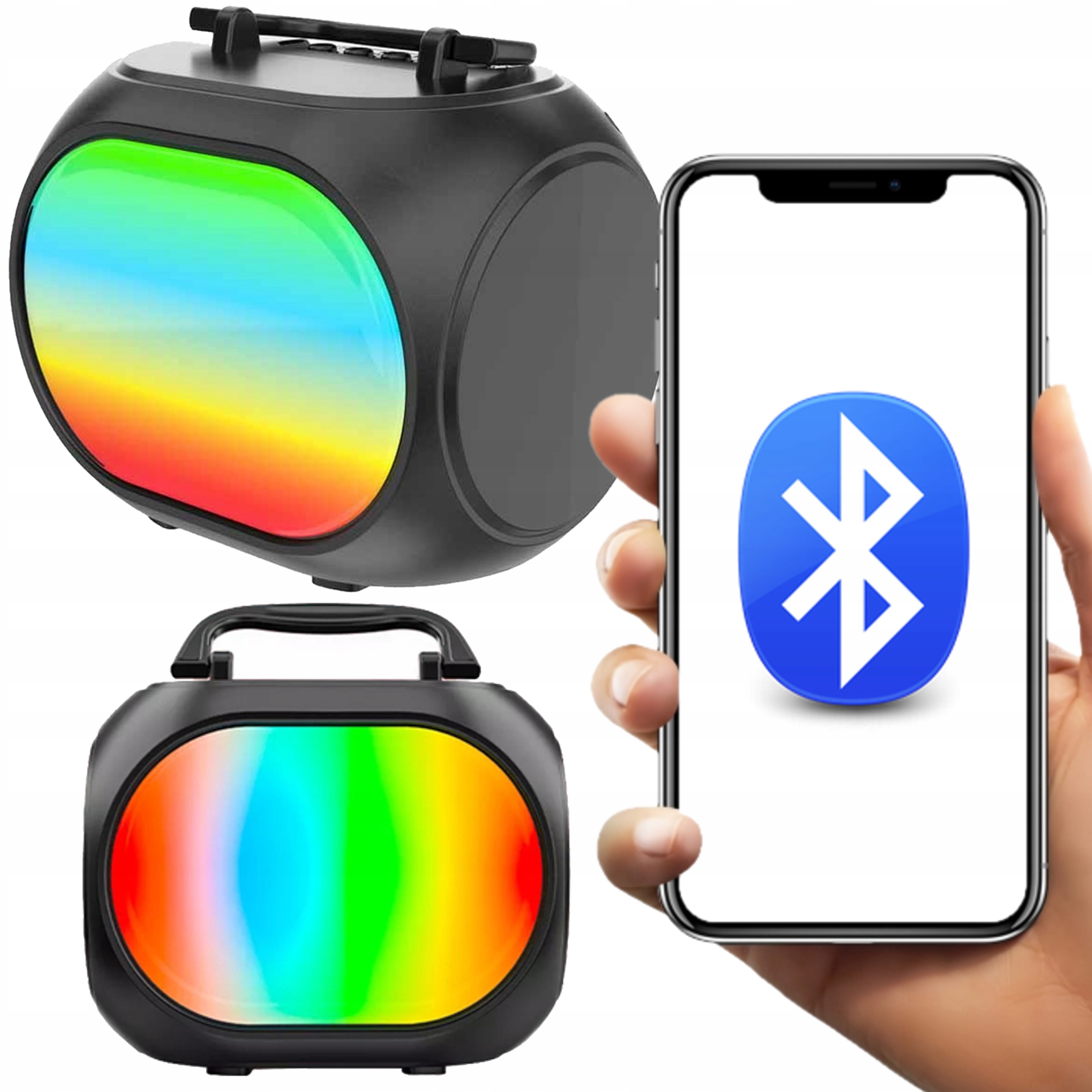 Głośnik Bluetooth Wydajny Akumulator mocny Dźwięk Kod producenta GŁOŚNIK BLUETTOTH RADIO FM PENDRIVE SD