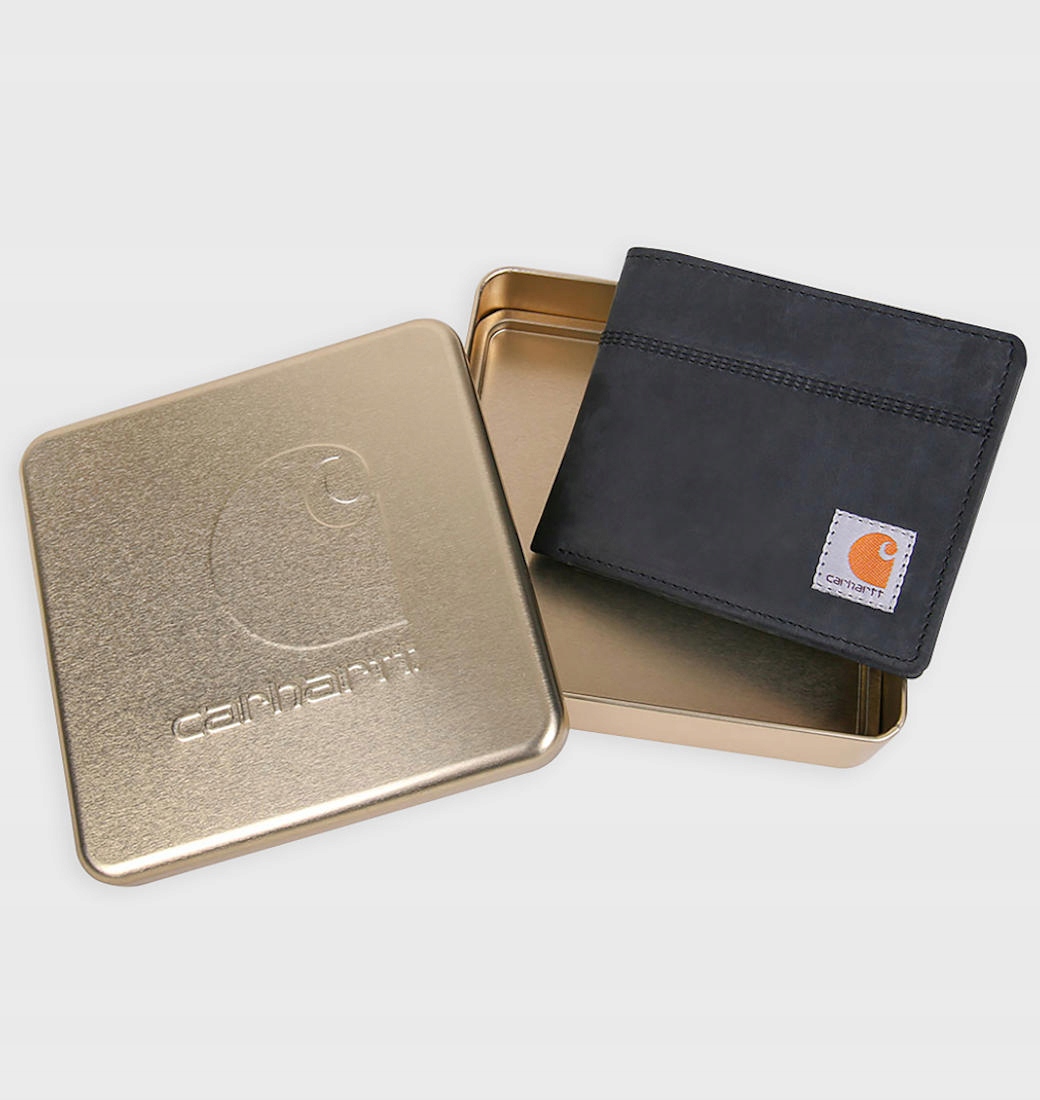 Kožená peněženka Carhartt Saddle Bifold černá