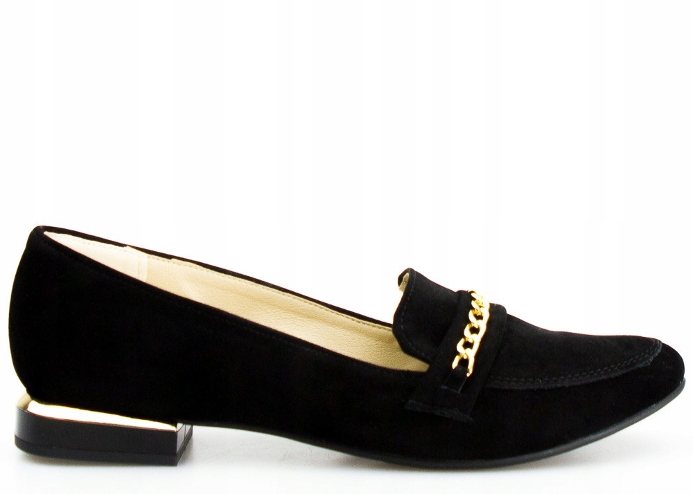 

Mokasyny Baleriny Eleganckie Łańcuszek Zamszowe 41