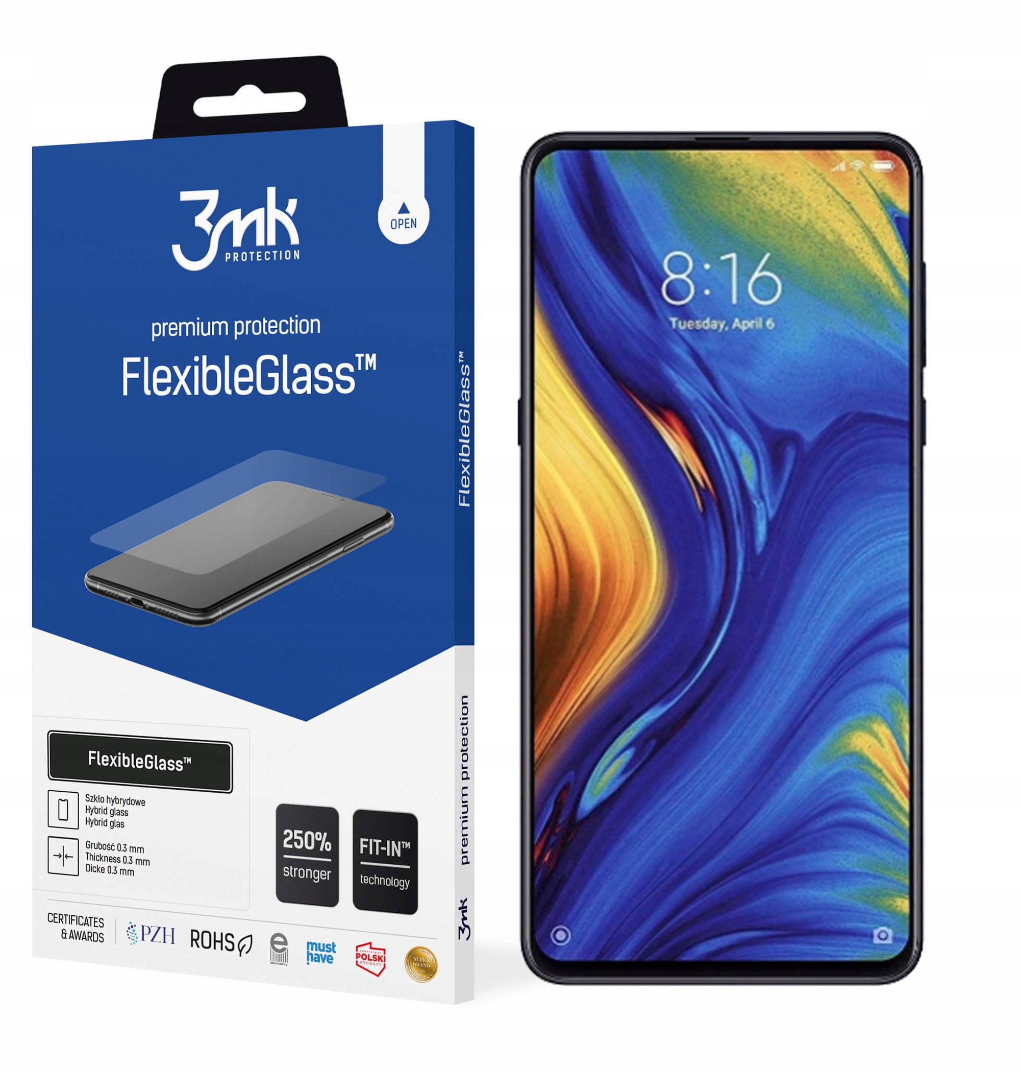 

Szkło 3MK FlexibleGlass do Xiaomi Mi Mix 3