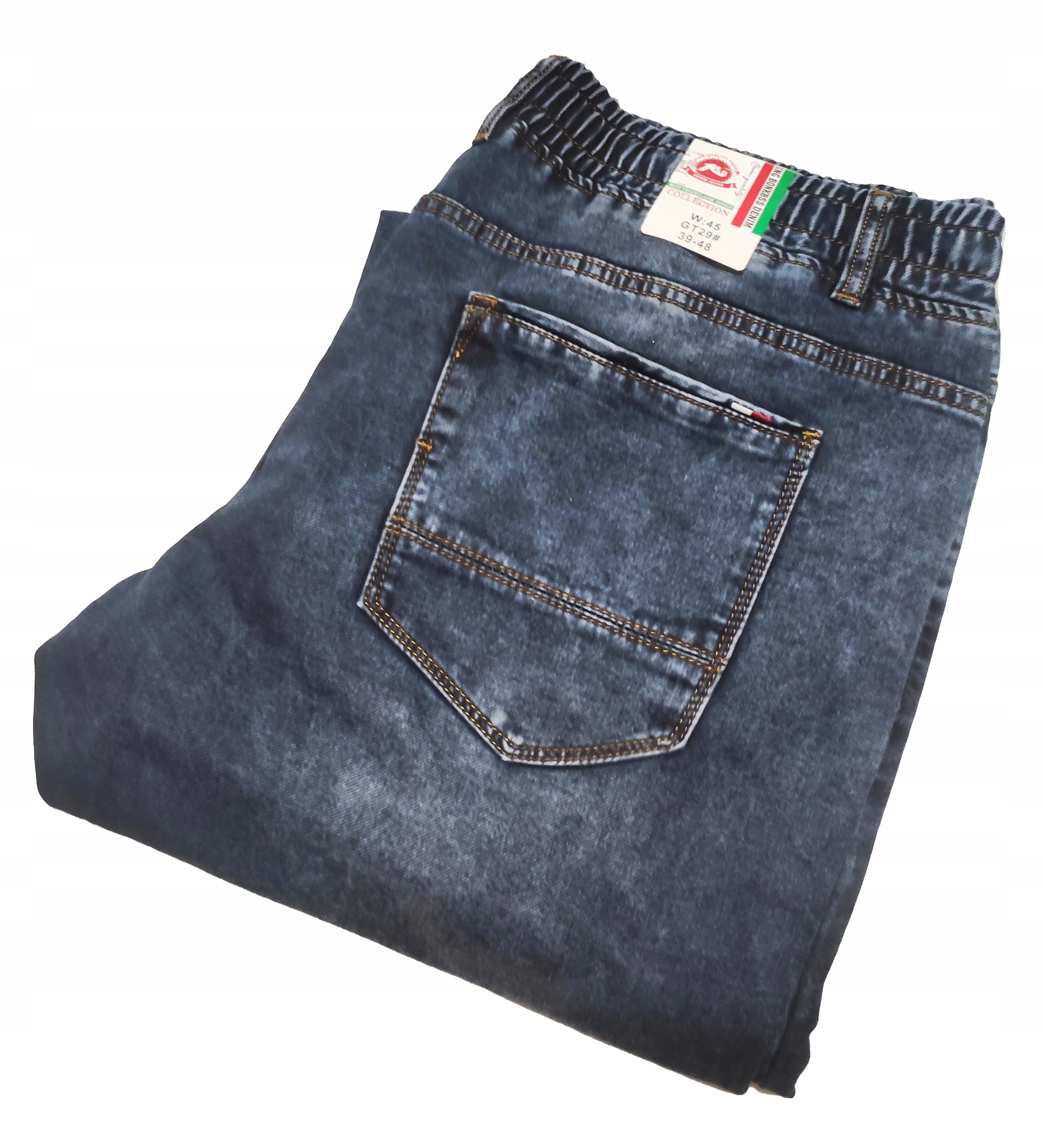 4XL Big Men Velké Měkké Joggery Džíny Léto Tommy Pas Do 116 CM