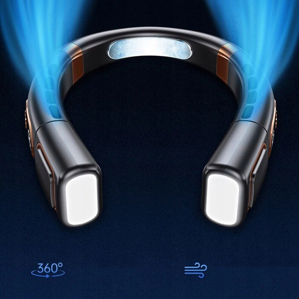 WENTYLATOR NA SZYJĘ, PRZENOŚNY CHŁODZĄCY OSOBISTY WENTYLATOR NA SZYJĘ Liczba trybów prędkości 5