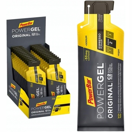 PowerBar PowerGel Original 24x41 Balíček gelů Espresso Kávový
