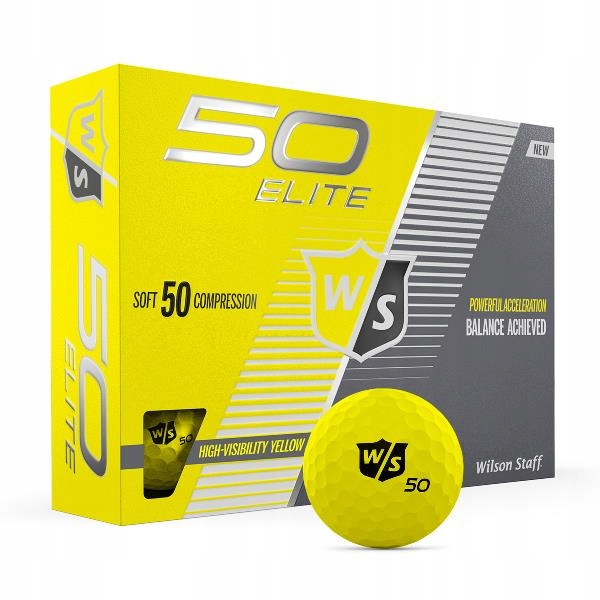 Piłki Wilson 50 Fifty Elite 12 szt. żółte