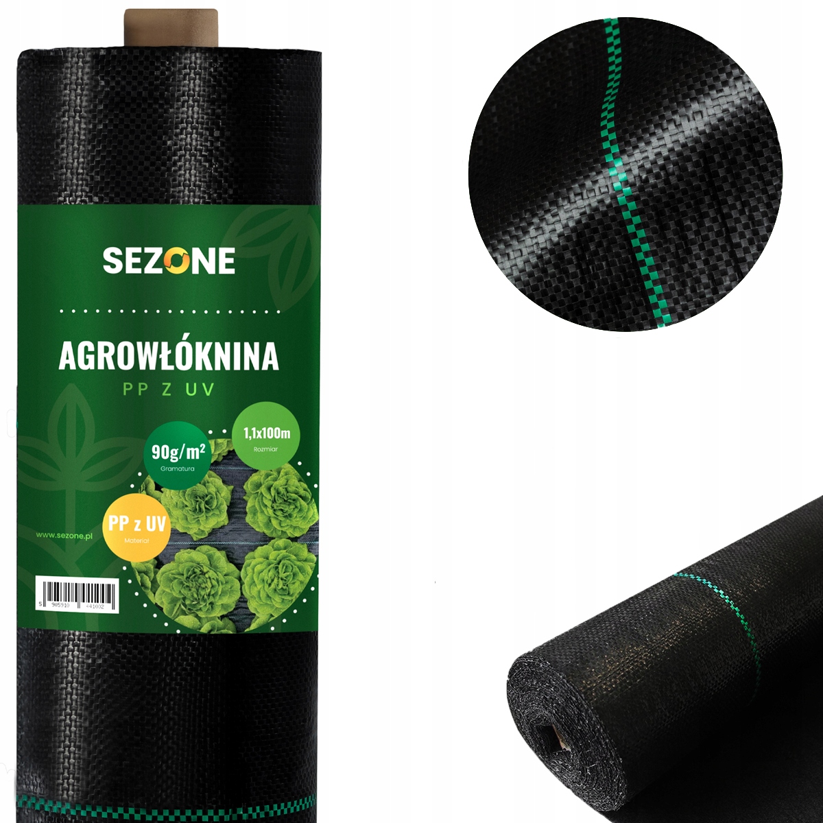 Agrotkanina Ogrodowa Gruba Agrowłóknina Antychwastowa 1,1x100m 90g/m2 Uv