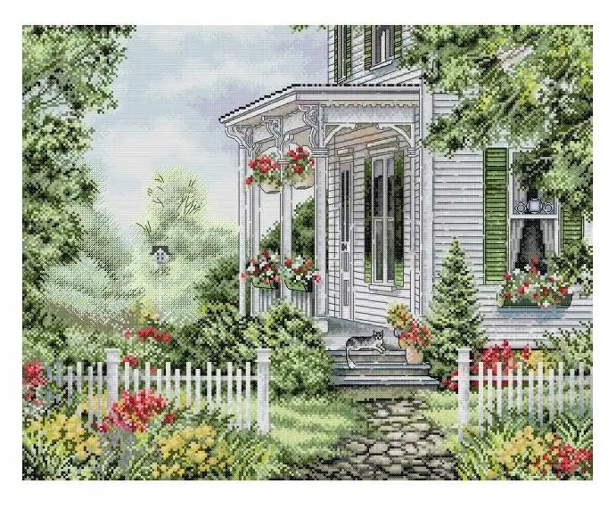 Kanva s potiskem- kanva, mulina, sada