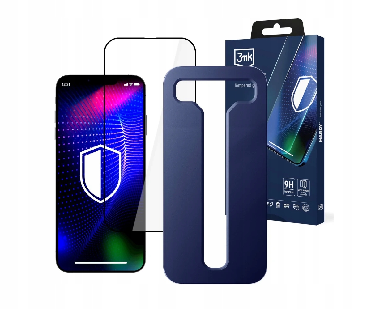 Szkło hartowane na ekran smartfona 3mk Hardy 9H 0,33mm do iPhone 16 Plus