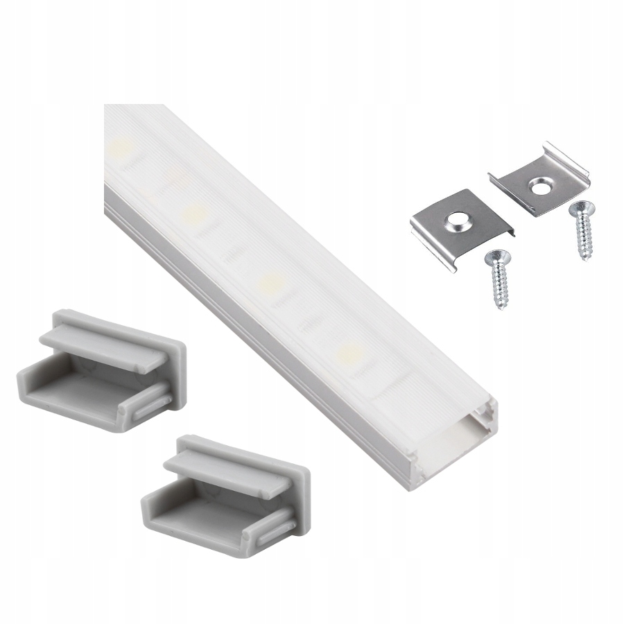 

Profil do Taśm Led Aluminium Nawierzch Klosz 1m