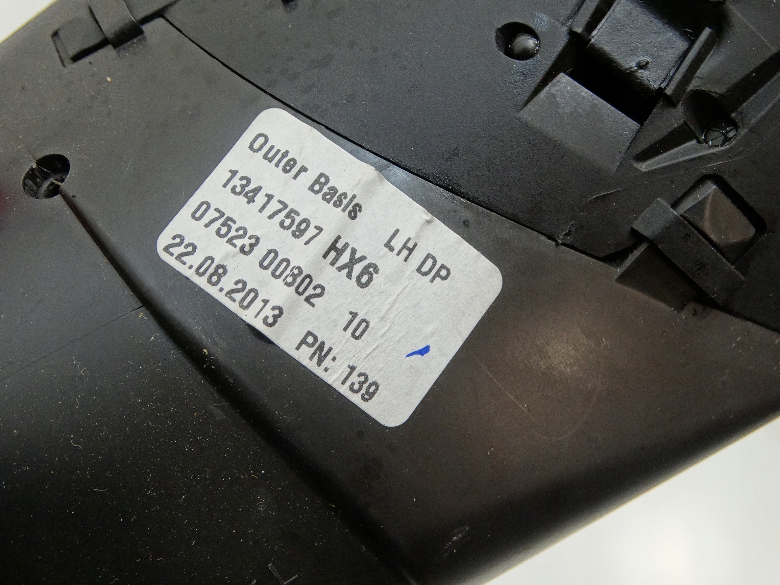 grid air conditioning devices consoles left front OPEL ASTRA J 12R. 13417597