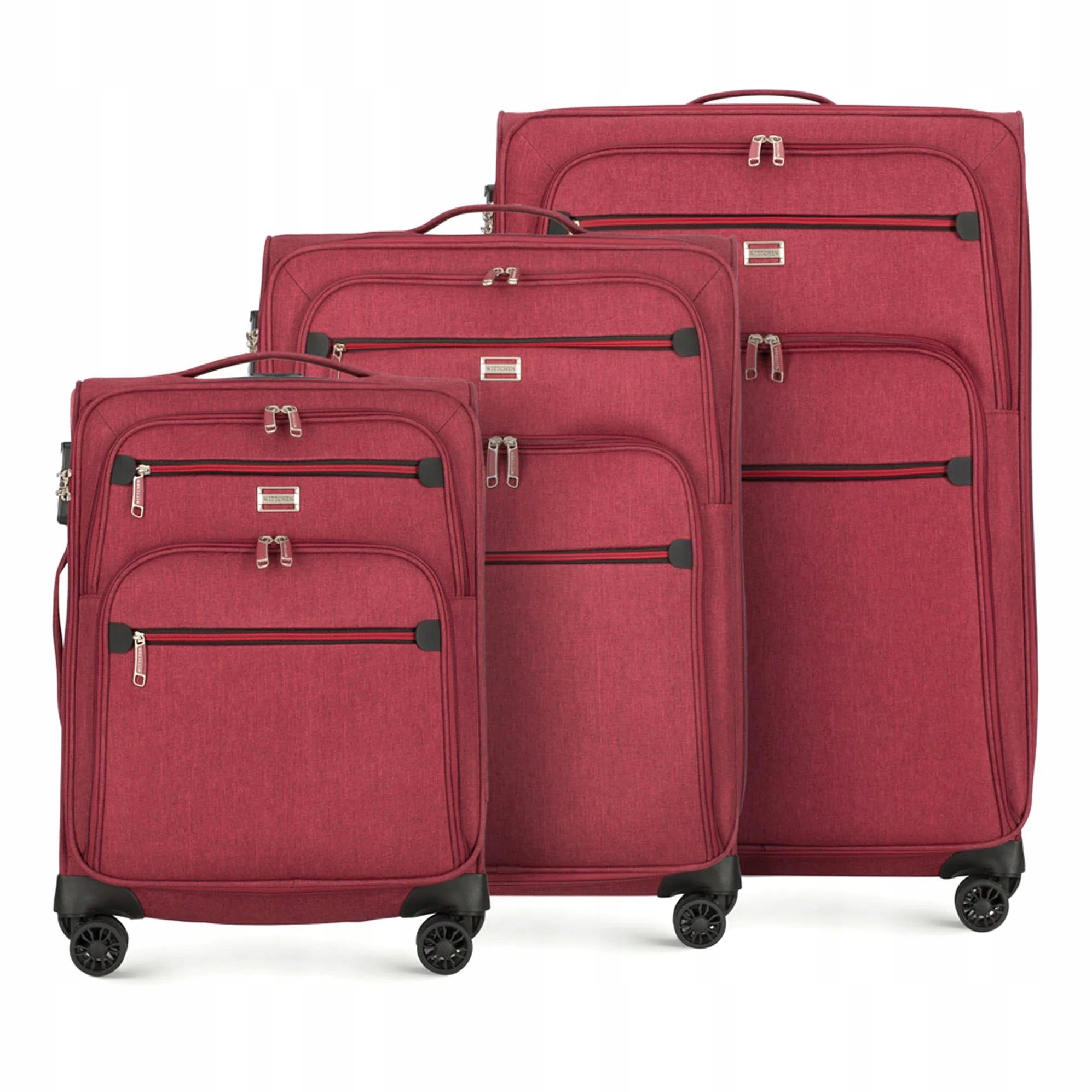 ZESTAW WALIZEK MATERIAŁOWYCH WITTCHEN 56-3S-50S-31 BORDOWY