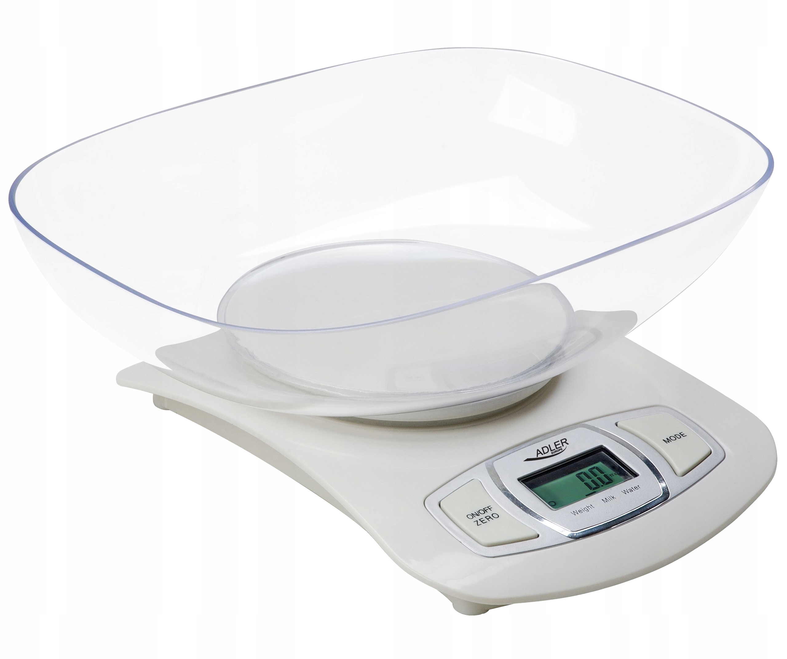 Waga kuchenna z misą AD 3137 biała 5kg/1g