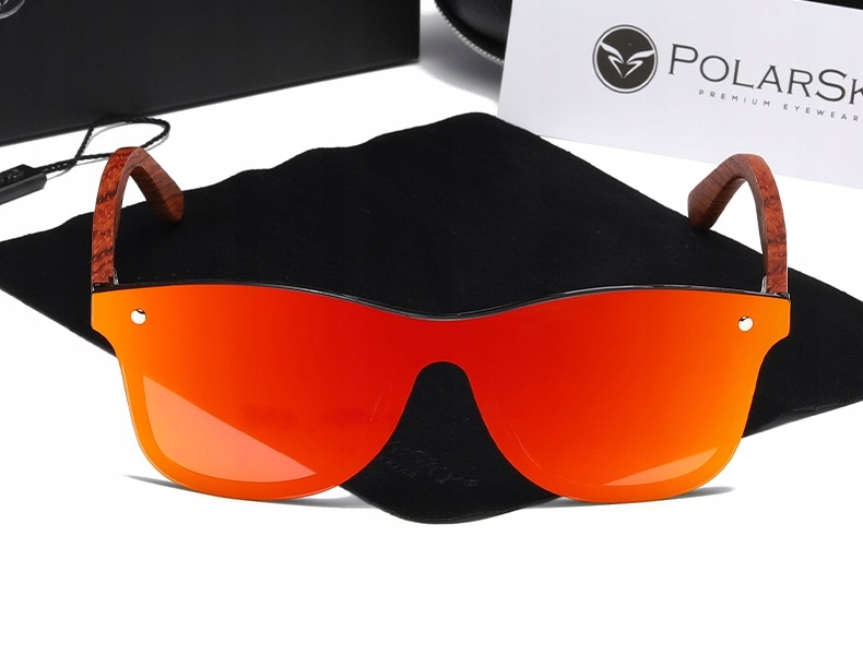 OKULARY Z POLARYZACJĄ UV400 drewniane POLARSKY — 12