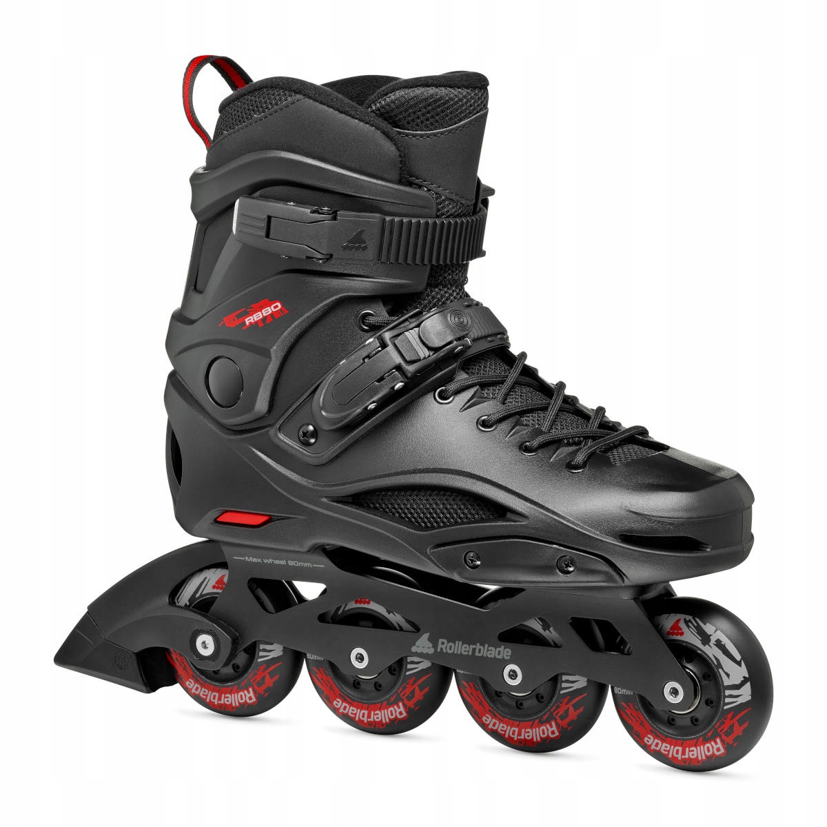 Kolečkové Brusle Pánské Rollerblade Rb 80 Černá/Červená vel. 44.5 29 Cm