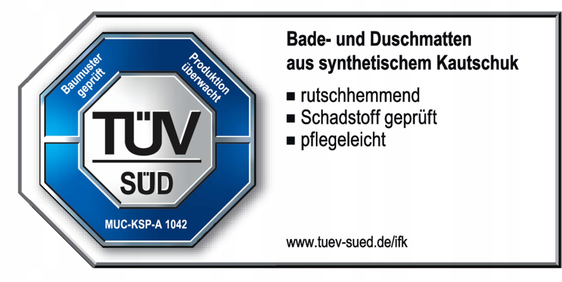 RIDDER Plattfuß antypoślizgowa mata pod prysznic 54x54 cm, biała Grubość 5 mm