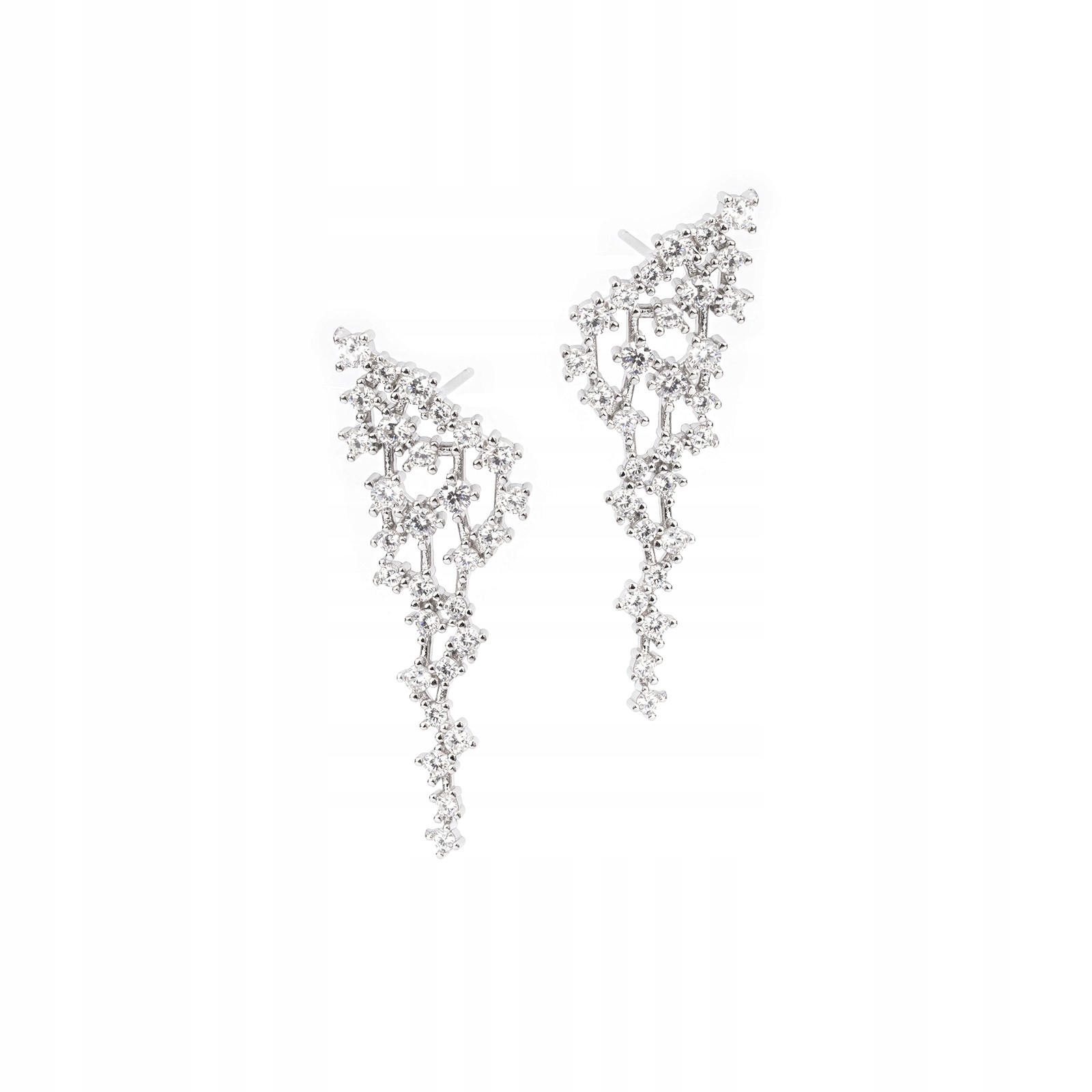 Stříbrné Náušnice 925 Jiskřivá elegance Silvestr